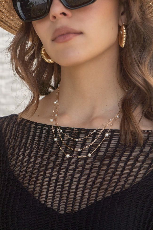 Delicate Pearl Layered Necklace