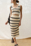 Dianne Stripe Knit Skirt