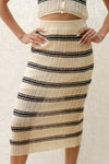 Dianne Stripe Knit Skirt