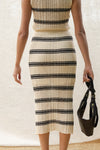 Dianne Stripe Knit Skirt