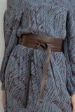 Leather Obi Wrap Belt
