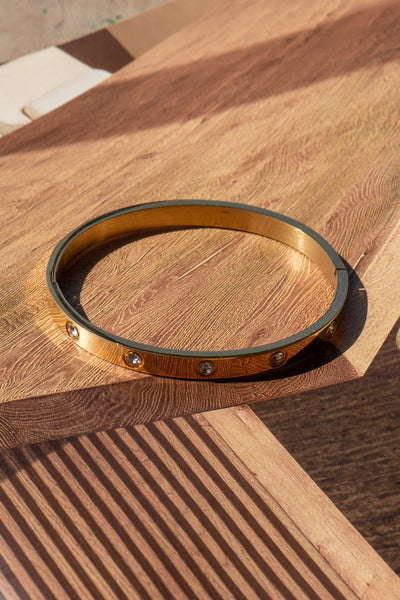 Rhinestone Bangle Bracelet