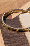 Gold Dipped Rhinestone Bangle