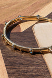 Gold Dipped Rhinestone Bangle