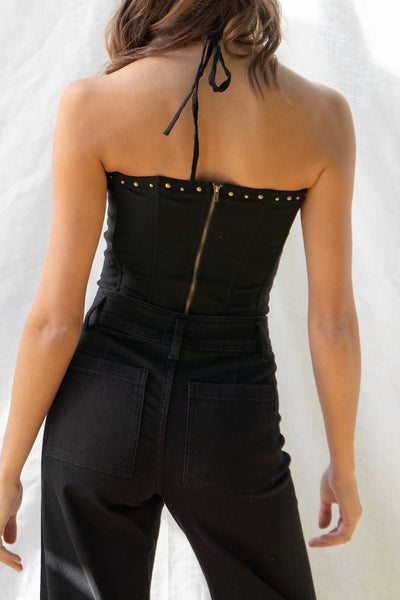 Embroidered Western Corset Top