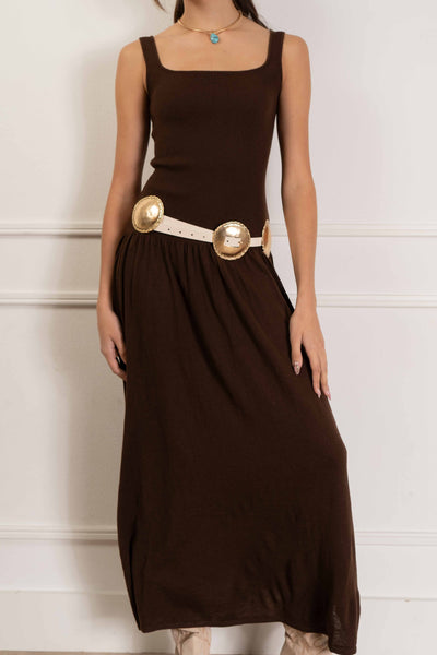 Emily Ribbed Maxi Dress