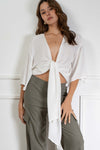 Emma Front Tie Top