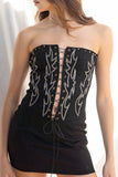 Flame Corset Mini Dress