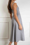 Gingham Print Midi Dress