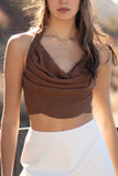 Gloria Halter Crop Top