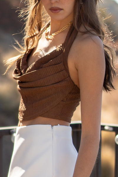 Gloria Halter Crop Top