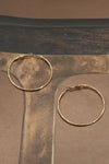 Gold Dipped 50mm Hoop Earrings