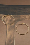 Gold Dipped 50mm Hoop Earrings