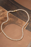 Gold Dipped Baguette Chain Necklace