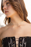 Gold Dipped Baguette Chain Necklace