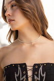 Gold Dipped Baguette Chain Necklace