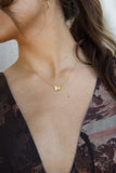 Gold Dipped Butterfly Necklace