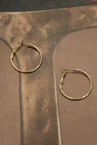 Gold Dipped Latch Hoop Earrings