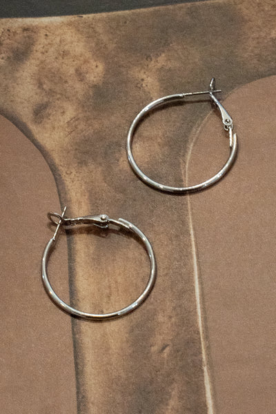 Gold Dipped Latch Hoop Earrings