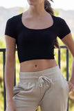 Hannah Scoop Crop Top