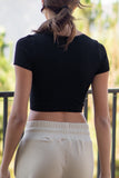 Hannah Scoop Crop Top
