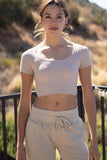 Hannah Scoop Crop Top