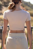 Hannah Scoop Crop Top