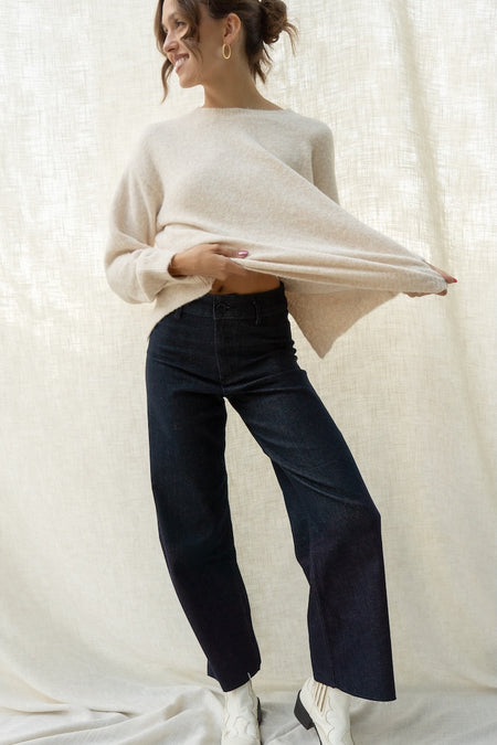 Hazel Denim Wide Leg Pants