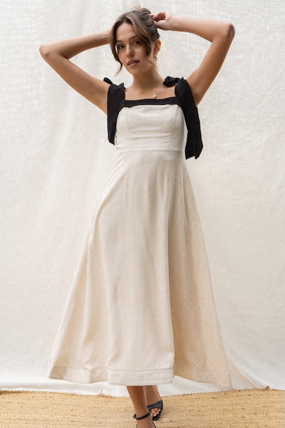 Helena Tie Strap Maxi Dress