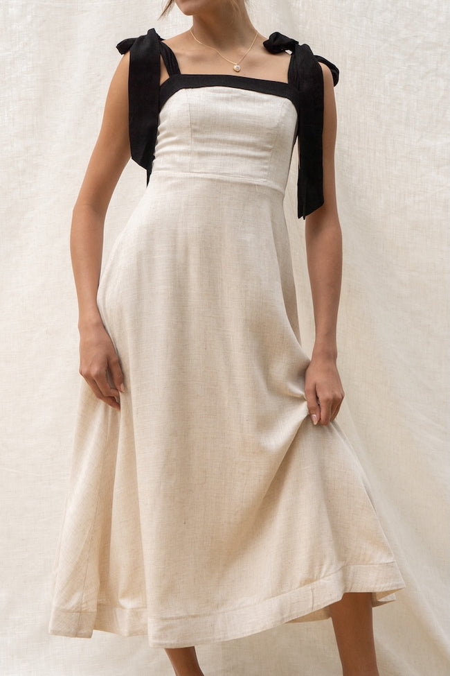 Helena Tie Strap Maxi Dress