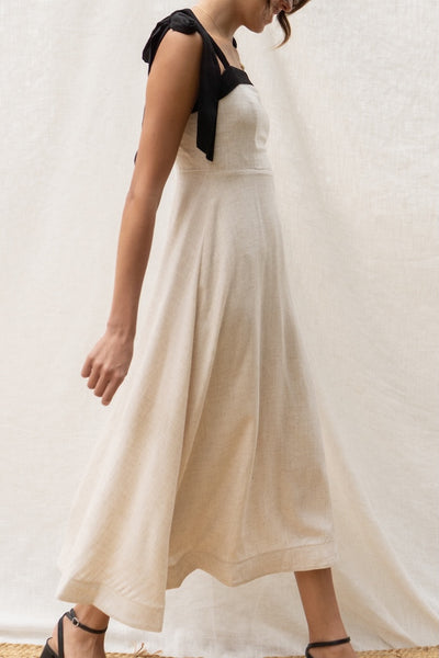 Helena Tie Strap Maxi Dress