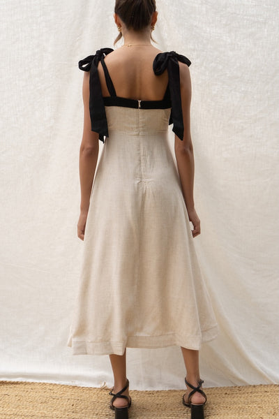 Helena Tie Strap Maxi Dress