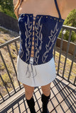 Remi Denim Corset Top