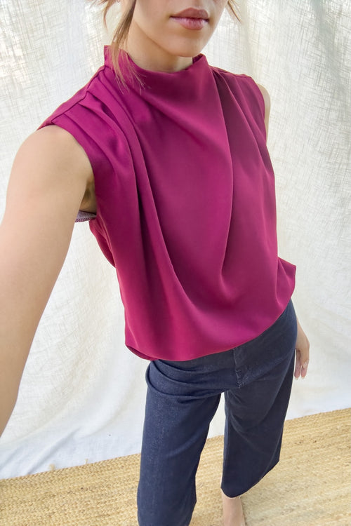 Paige Mock Neck Blouse