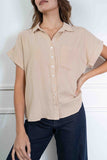 Isabella Gauze Button Down Top