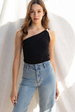 Jamie One Shoulder Trim Top