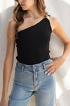 Jamie One Shoulder Trim Top