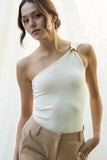 Jamie One Shoulder Trim Top