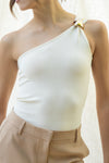 Jamie One Shoulder Trim Top