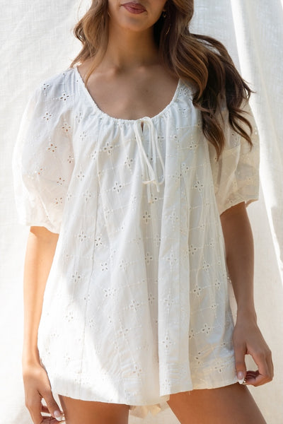 Karrie Eyelet Romper