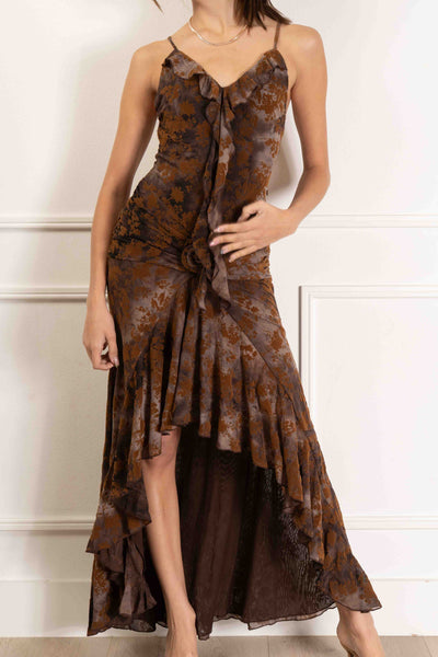 Kenia Ruffle Maxi Dress
