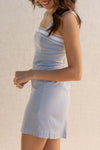 Lace Strap Mini Dress