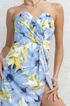 Lauren Floral Strapless Dress