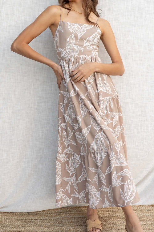 Lidia Printed Midi Dress