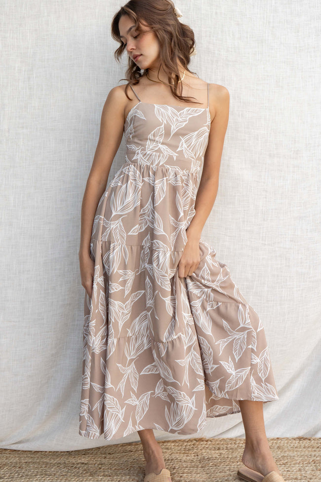 Lidia Printed Midi Dress