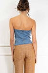 Lina Strapless Denim Top