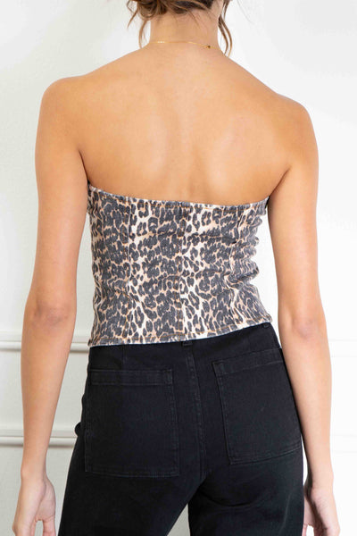 Lina Strapless Denim Top