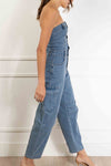 Lynette Strapless Denim Jumpsuit
