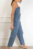 Lynette Strapless Denim Jumpsuit