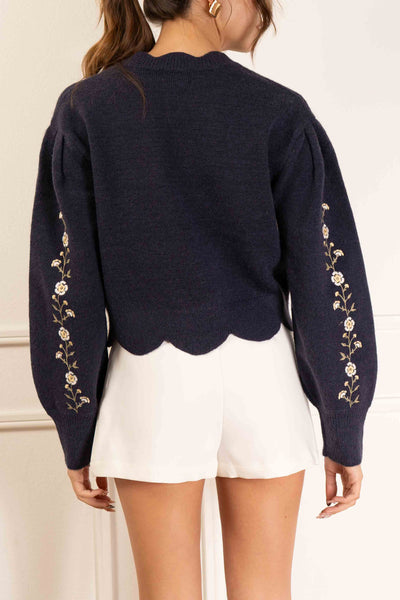 Mandy Floral Knit Sweater